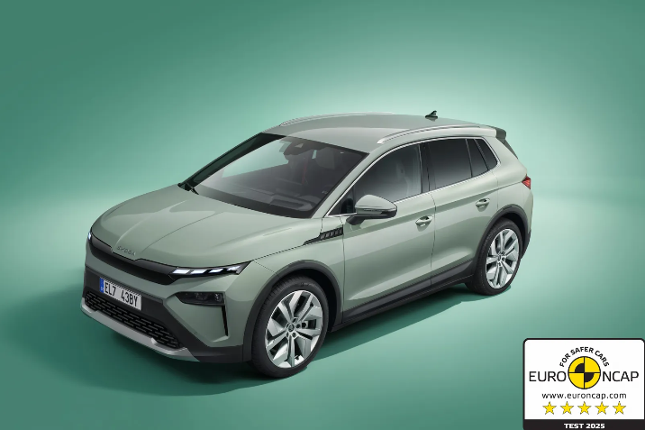 A Škoda Elroq tarolt a biztonsági teszten – 5 csillag az Euro NCAP-től, az Enyaq és az Octavia pedig továbbra is hibátlanul teljesít