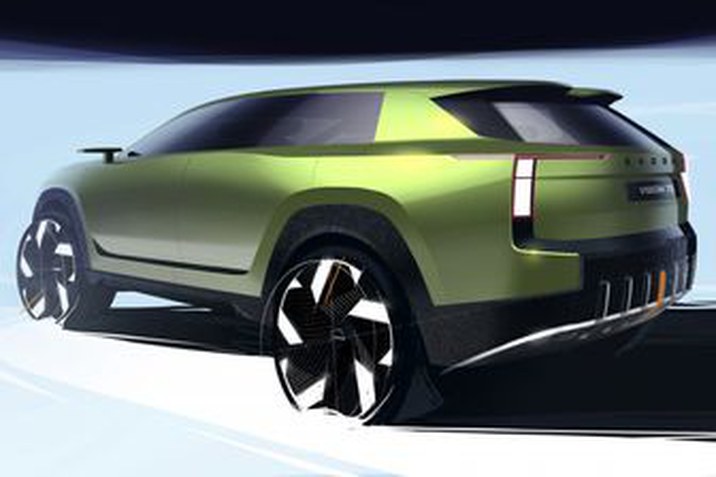 A ŠKODA bemutatta a VISION 7S első dizájnrajzait 